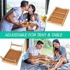 FSC 100% Bamboo Bed Tray with Folding Legs (25.9" x 14.2" x 10" / Bamboo)