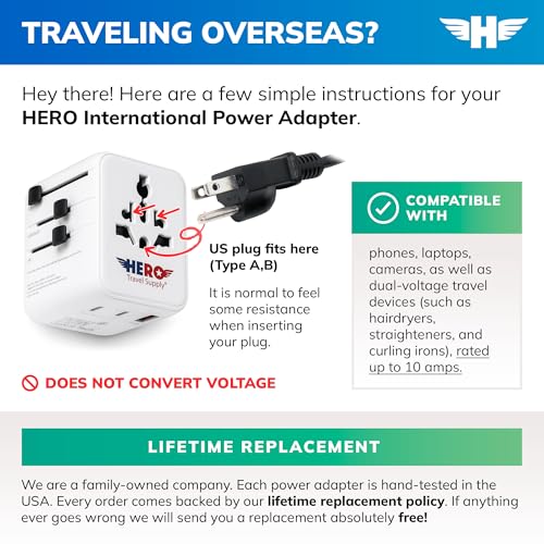 Hero International Travel Power Adapter