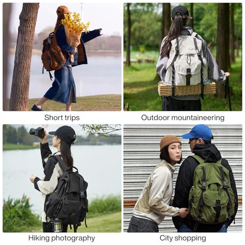 Travel Backpack for Women Men (Brown / 18 Inch)