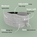 ALASKA BEAR Sleep Headphone Mask Bluetooth 5.2 HD Stereo Noise Reduction 3D Eye - Image 3