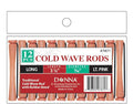DONNA Cold Wave Rods 3.25"(L), 5/16"(D) LONG 12PCS Hair Curlers, Hair for Hairdressing Styling Heatless Hair Curler LT. PINK