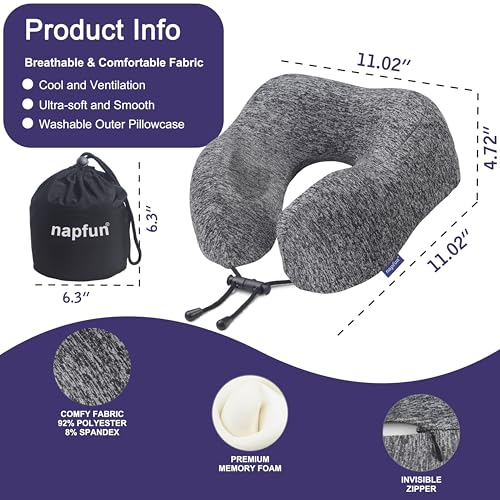 Neck Pillow for Travel (Gray)