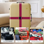 Luggage Straps for Suitcases (Black Red)