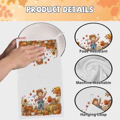 Fall Scarecrow Kitchen Towels