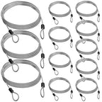 12pack Security Cable Lock (Clear / 4 ft)