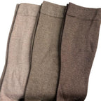 Plus Size Compression Socks for Women 3 Pairs Viscose for Bamboo Wide Calf 15 (5X-Large / 3 Pair-brown)