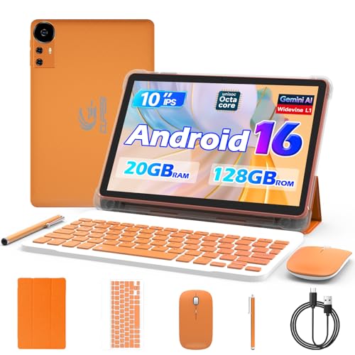 Android 16 Tablet 10 Inch (Orange)