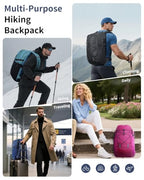 Hiking Backpack 30L Travel Backpack Lightweight Casual Daypack Water Resistant Camping Bag Outdoor Sports Back pack for Men Women (Black)