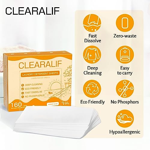 Laundry Detergent Sheets Up to 160 Loads (1 pack (80 count))
