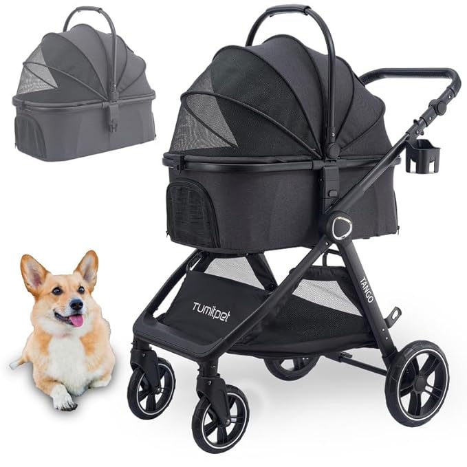Tango Pet Stroller, 2 in 1 Dog Stroller by tumitpet