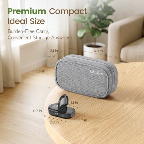 Weekly Travel Pill Organizer 2 Times a Day AM PM Black Pill Box (A Canvas Grey 01 / 1 Set Canvas Case)