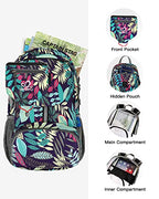 Small Lightweight Packable Backpack (Blue Leaf)