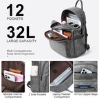 Backpack Purse for Women Laptop Backpack (Style1-dark Grey)