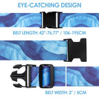 Luggage Straps for Suitcases Adjustable Travel Belt (Sky blue)