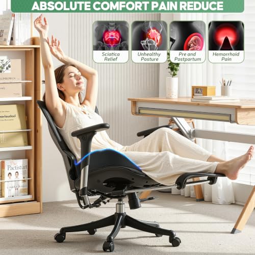 Memory Foam Seat Cushion (Black / 15.75×18.50×1.97 / 4.13 inch)