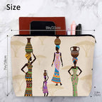 African Woman Makeup Bags Makeup Organizer (9 x 7.1 inch / African Woman)