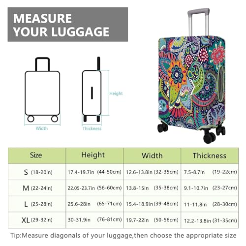 Travel Luggage Cover Suitcase Protector Fits 18 (Travel-11 / S(18-20in))
