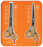 Cricket Centrix Roc-It Dog Professional Stylist 5.75” Hair Cutting Shears and RTL-30 Thinning Hair Cutting Scissors Duo Set, Salon Barber Supplies for Women and Men Haircut, Lefty