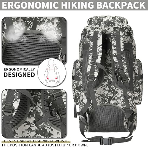 Hiking Backpack for Men 70L (70l-graycamo)