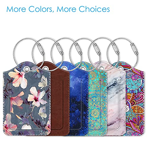 Luggage Tags Privacy Cover ID Label for Travel Bag Suitcase (Peacock Flower)