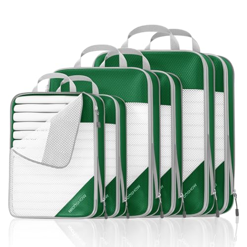 Compression Packing Cubes 6 Set (Dark Green / 6 pcs)