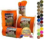 550 Paracord 100% Nylon (Neon Orange / 200 Ft.)