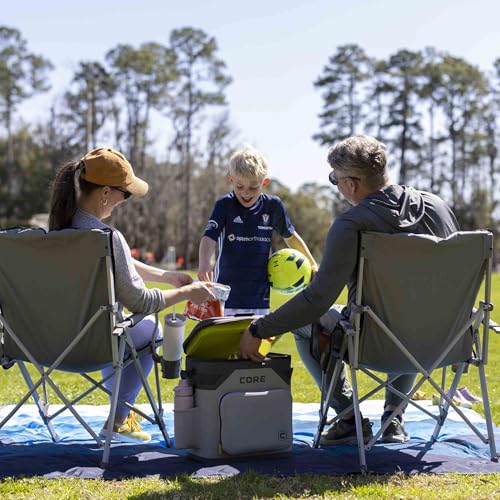 Magnetic Leak Proof 36 Can Soft Cooler with Waterproof Zipper (Steel Blue / 36 Can)