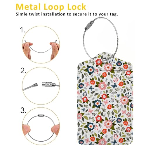 Blooming Flower Luggage Tags for Suitcases (Blooming Flower)