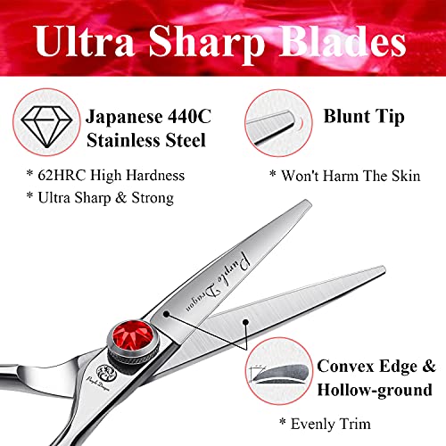 4.5 Barber Hair Cutting Scissors Small Moustache Shears (4.5 Inch)