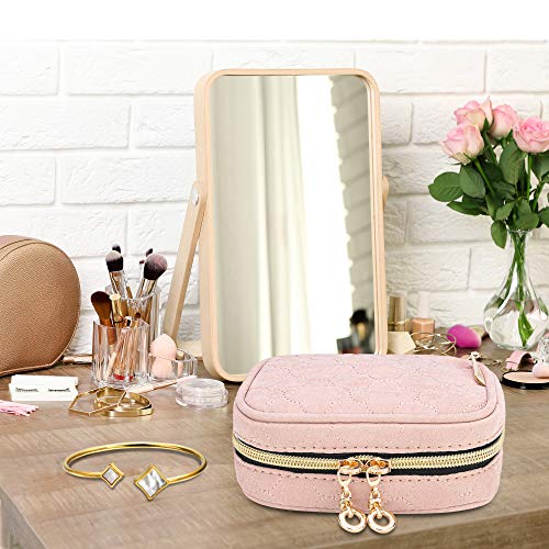 Mini Jewelry Travel Case (Misty Rose)