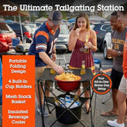 All-in-One Tailgating Table, Portable Folding Camping Table