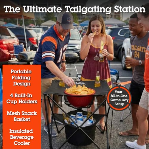 All-in-One Tailgating Table, Portable Folding Camping Table