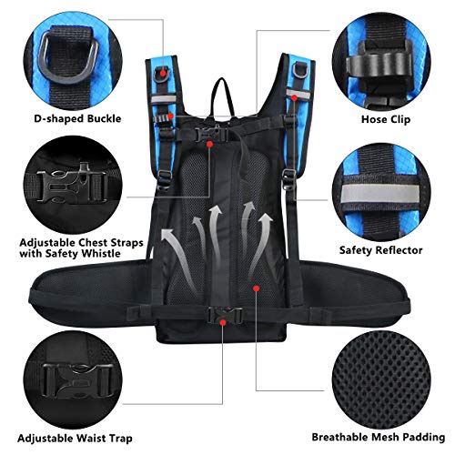 Hydration Backpack with 3L Water Bladder (Dark Blue)