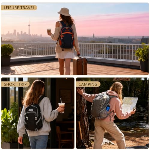 Hiking Backpack With Rain (Black / 20L)
