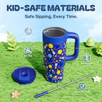 24 oz Stainless Steel Tumbler for Children (Space Rocket / 24 Ounces)