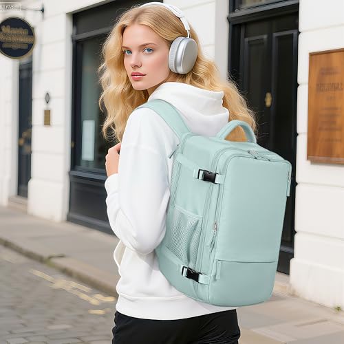 Travel Backpack for Women (Mint Green / Large)