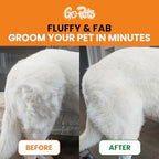 2-in-1 Deshedding & Dematting Comb & Grooming Brush for Dogs & Cats (2-Sided Dematting Comb)