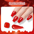 Beetles Red Gel Polish (C - Creme Red | Sunburn Red)