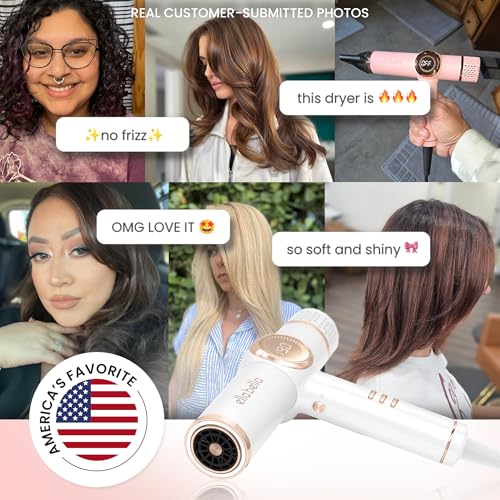 Ionic Hair Dryer with Diffuser (White)