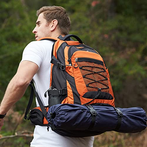 40L Hiking Backpack Waterproof Lightweight Daypack Travel Sports Camping Backpack for Men Women Orange (40L / Orange)