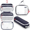 3 Piece Travel Toiletry Bag Set (Navy)