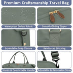 Women Travel Duffle Bags (Army Green / Large)