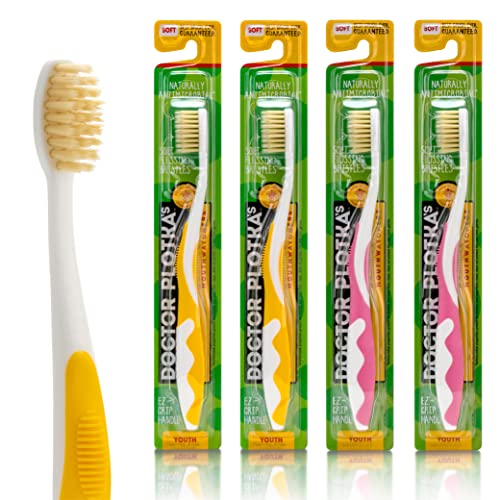 Soft Flossing Toothbrush (Pink/Yellow)