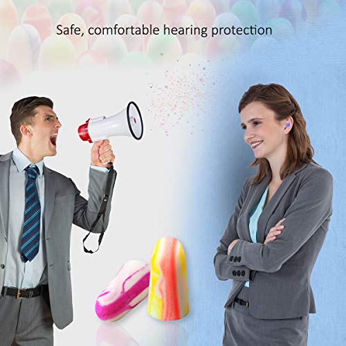 MOLDEX Soft Foam Earplugs Softies® Ear Plugs for Sleeping (Multi Color / 60 pair (Pack of 1))
