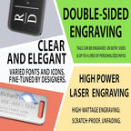 Personalized Luggage Tags for Suitcases 4 Pack (Keychain Silver)