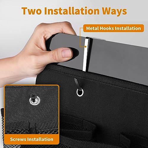 RV Shoe Pockets 6 Large Pockets (Mesh, 1pcs / Black)