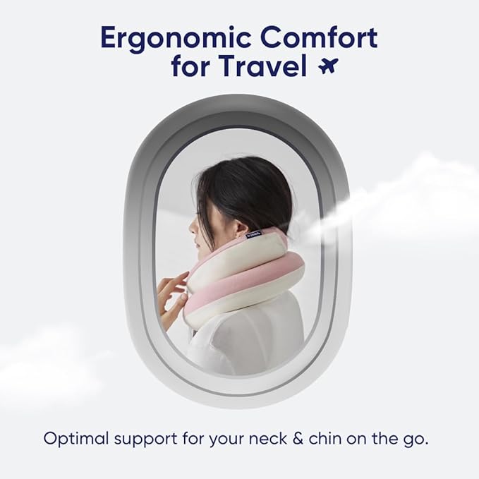 Vesta Loop Neck Pillow for Travel, Spiral Wrapping Design for Enhanced Chin & - Image 2