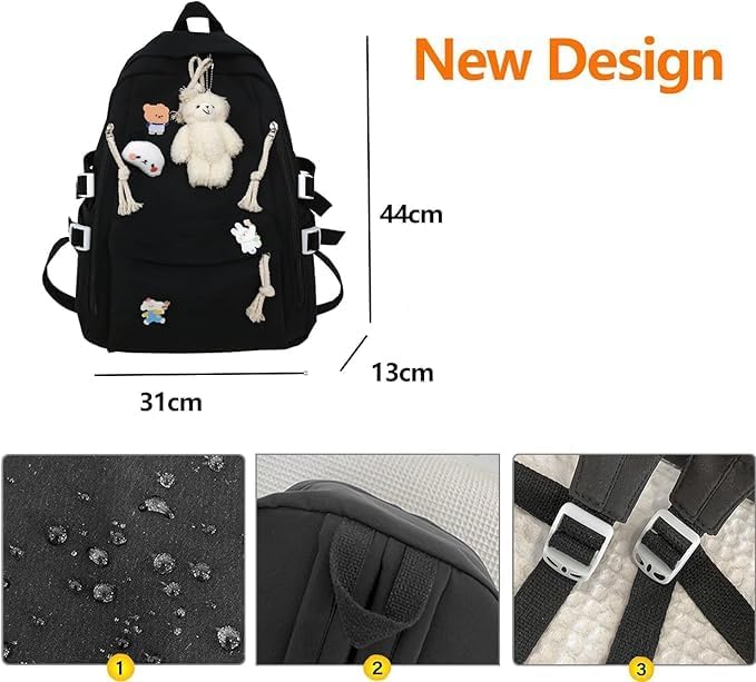 DUSLANG Laptop Backpack For College Women Men Travel Daypack - Image 2