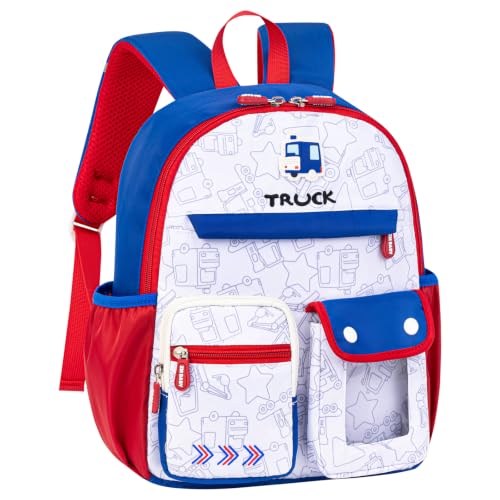 Toddler Backpacks Kids Preschool Cartoon Mini Travel Bag Ages 2 (K-blue(fit Folder-no Leash) / M for Age 2-5)
