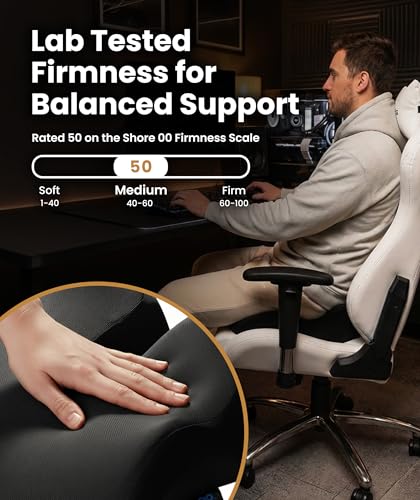 Doctor Recommended Memory Foam Seat Cushion for Office Chairs & Car (Charcoal Black / X-Large)